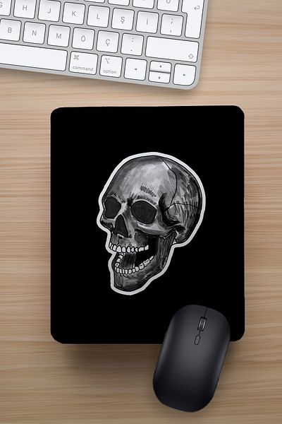 Ludios Ily Art Skull Wrist Rest Fun Design Подаръчна подложка за мишка