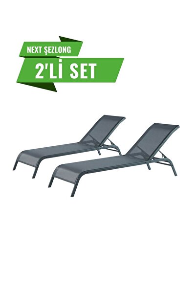 Divona Home Next Kolsuz Şezlong Set (2 Adet)