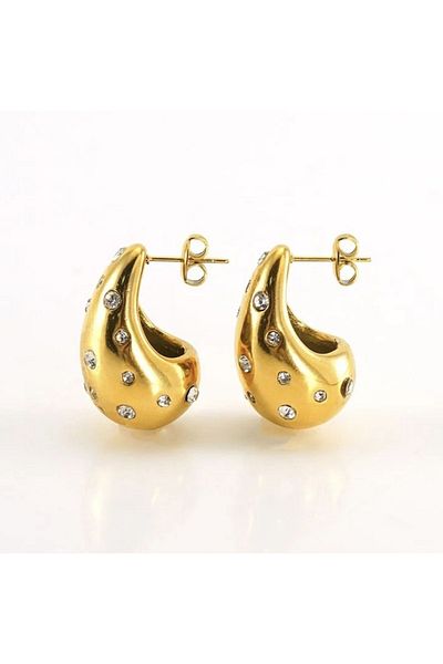 neslyaccessories انخفاض الأقراط نموذج حجر الزركون