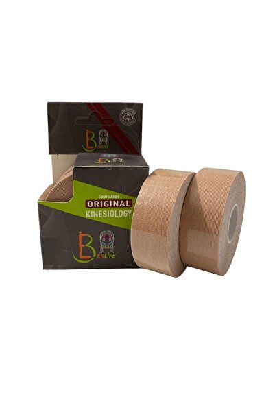 BekLife Kinesiology 2, 5cm X 5mt 2 Adet Tape Yüz Yogası Yüz Bölgesi Için Therapy Cotton Kinesio Face Tape