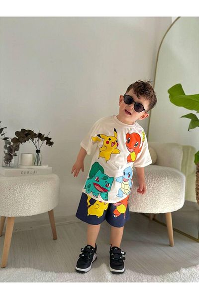 misskids Boy's Shorts Set - Miss Kids Cartoon Patterned