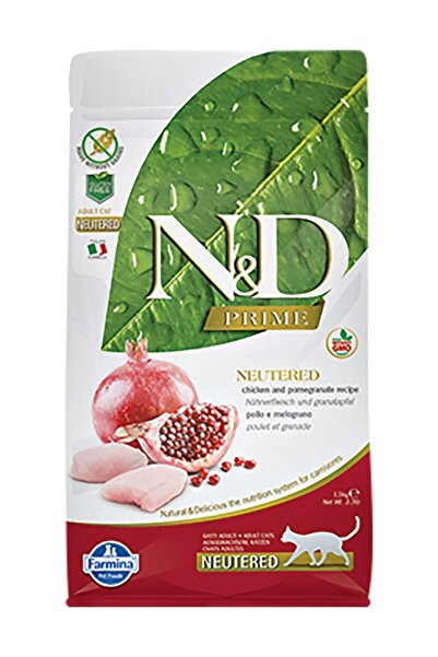 N&D 5 kg Prime Tahılsız Tavuk Ve Narlı Kısırlaştırılmış Kedi Maması
