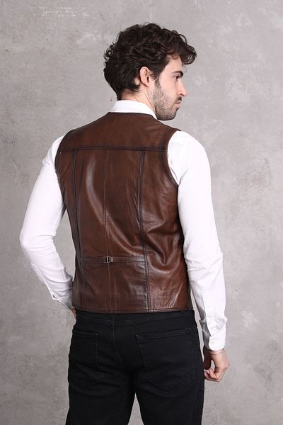 NYC GİYİM TEKSTİL Brown Colored Wholesale Vest