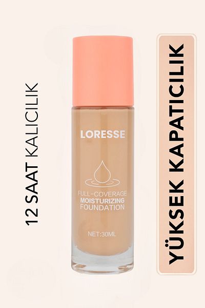 Loresse High Coverage Brush Intense Tone Foundation 01