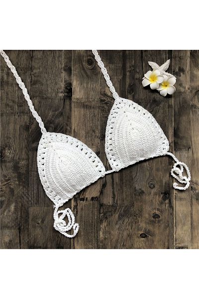 Major Butik Crochet Knitted Bikini Top