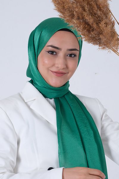 HAREM SCARF Πράσινο σάλι με μοτίβο Janjan