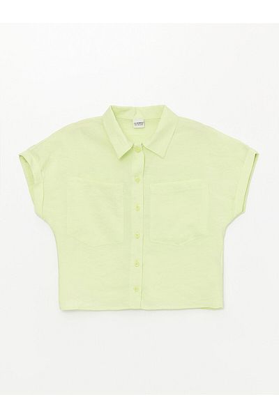 LC Waikiki Crop-Shirt für Mädchen - LCW Basic, Kurzarm