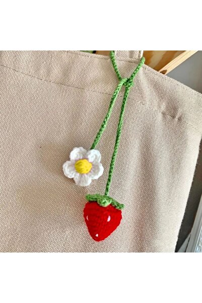 afralya home Amigurumi Figured Bag Accessory, Multi-Purpose Knitted Accessory, Knitted Keychain, Knitted Auto Mirror Ornament