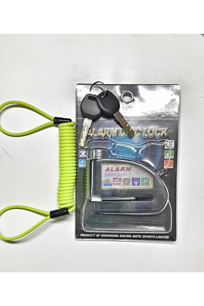 lawrenceshop 110 Db Siyah Alarmlı Disk Kilidi + Hatırlatma Kablolu