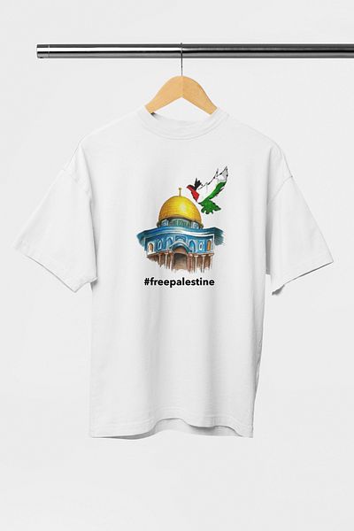 Korefanzin Μπλουζάκι Unisex Oversize - Code Trend, Δωρεάν Παλαιστινιακό, Παλαιστινιακό σχέδιο