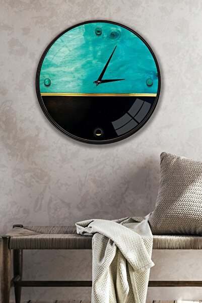 EMYA HOME ساعة حائط تجريدية - 29 سم