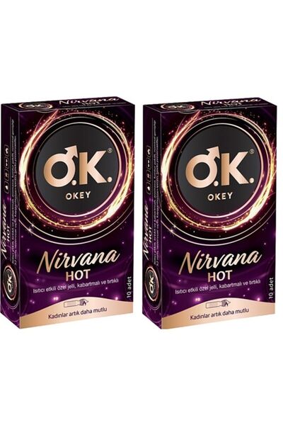 Okey Nirvana Hot 10 Lu-ısıtıcı Etkili*2 Adet