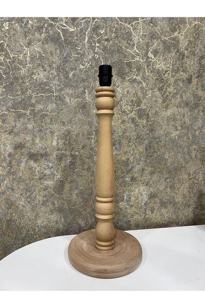 AHESAR TİCARET Lambeder abajur ahşap modern