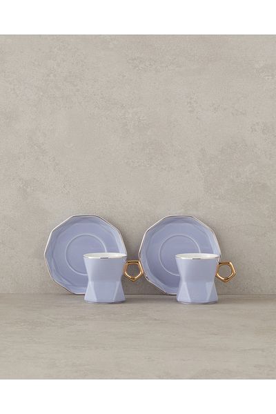 English Home Axel New Osullu Coffee Cup Set - 4 Pieces, 2 People, Lilac