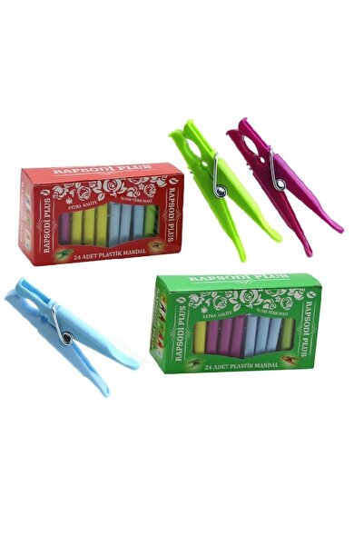 Genel Markalar İz Yapmayan Extra Kaliteli Rapsodi Plus 24'lü Mandal