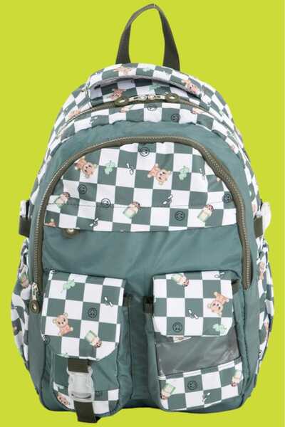 Uniquerrs Кольоровий унісекс водонепроникний шкільний рюкзак - рюкзак з візер...