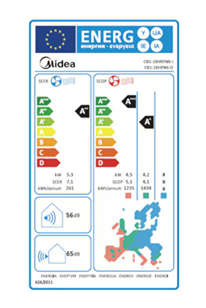 Midea 2025 Model A Breezeless E 18,0000 Btu Duvar Tipi Klima Wi-fi MONTAJ HARİÇ