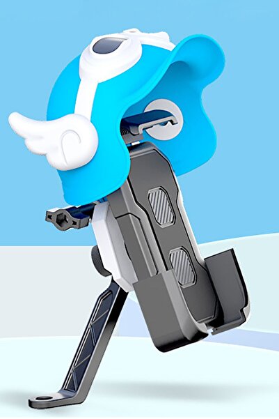 Gampus Kask Şeklinde Güneşten Ve Yağmurdan Korumalı Aynaya Takılan Telefon Tu...