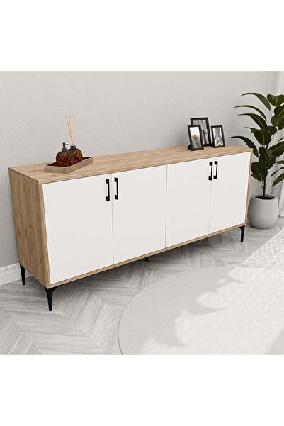 Mezza 1666 Ares Modern Konsol 180 Cm Sepet - Beyaz