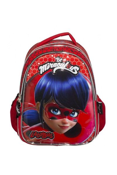 Miraculous Glitter and Embossed Ladybug Primary School Bag - Lunch Box