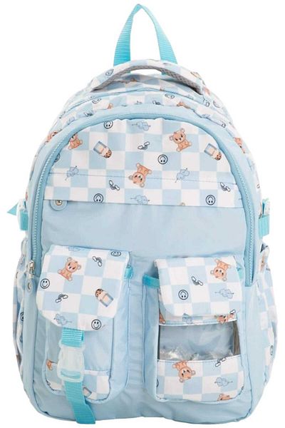 Uniquerrs Colorful Unisex Waterproof School Bag - Checkered Backpack