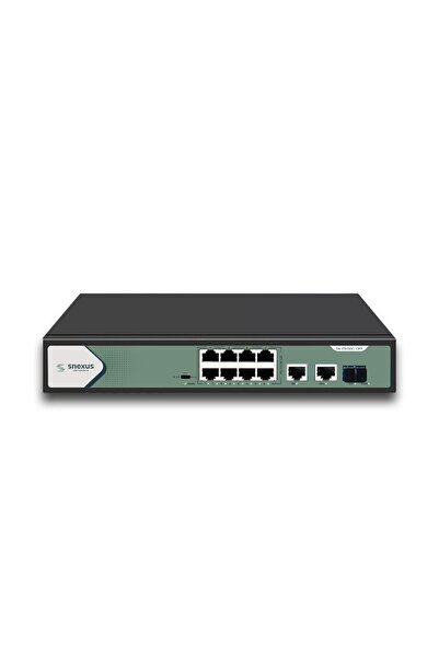 SNEXUS NETWORKS SN-ES1300-10FP 8 Port 120 Watt Full Poe + 2 x Gigabit Uplink + 1 x SFP Fiber Port Switch
