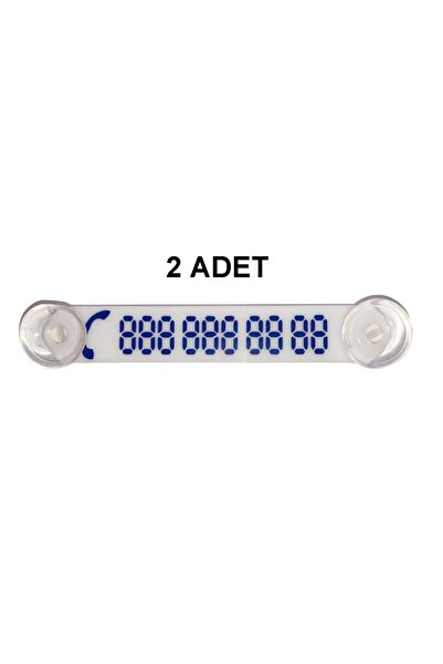 YeniDünyaOto 2 Pieces White-blue Car Parking Telephone Number Wire Number Indicator Number Ydnmr216