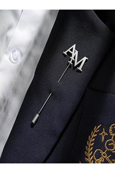 erva silver 925 AYAR GÜMÜŞ İSİMLİ YAKA İĞNESİ