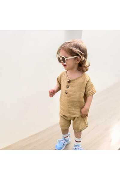 BEBEĞİME ÇORAP Set od organskih muslinskih šortsa i majice