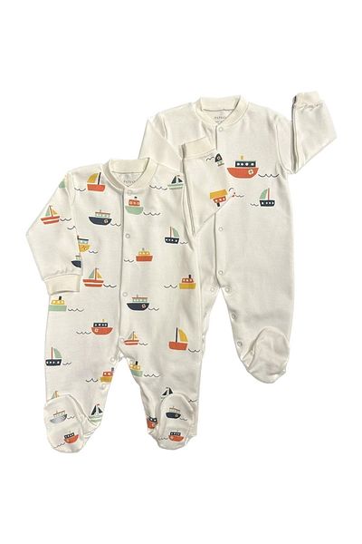 Renkli Puset 2-Piece Combed Baby Sleeping Bag Set Ship