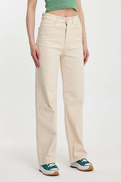 SHEVANE Γυναικείο φαρδύ ψηλόμεσο τζιν Palazzo