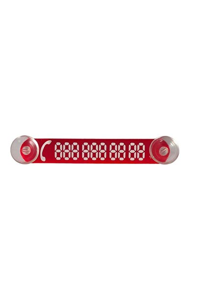 YeniDünyaOto Vehicle Parking Phone Numberer Red-white Wire No Demonstrator Numeratik Ydnmr020