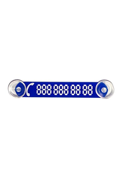 YeniDünyaOto Vehicle Parking Phone Numberer Wire No Demonstrator Numeric Blue-white Ydnmr012