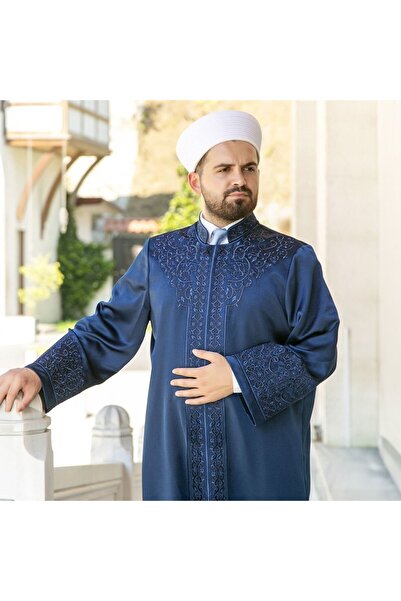 İkranur Lüks Fergani İmam Cübbesi Lacivert