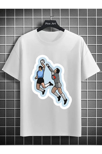 Pisa Art Μπλουζάκι με σχέδιο Unisex Hand of God της Μαραντόνα