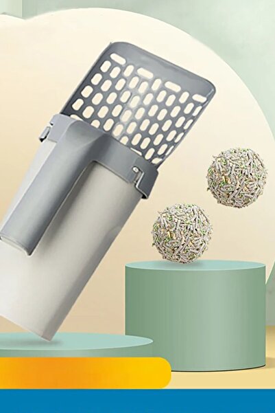 Genel Markalar Kedi Kumu Temizleme Küreği Elekli Poşet Hazneli Kürek Kedi Kum...