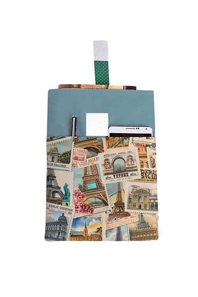 HRS Τσάντα βιβλίου πολλαπλών χρήσεων 20 x 25 cm με σχέδιο και τσέπες που πλένονται
