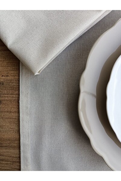 fabricorg Raw Cloth Decorative Placemat Suitable for Punch Embroidery (30x45cm) 4 Pieces