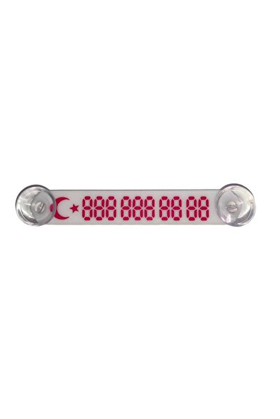 YeniDünyaOto Vehicle Parking Telephone Number Wire Number Indicator Number White-red Ydnmr013
