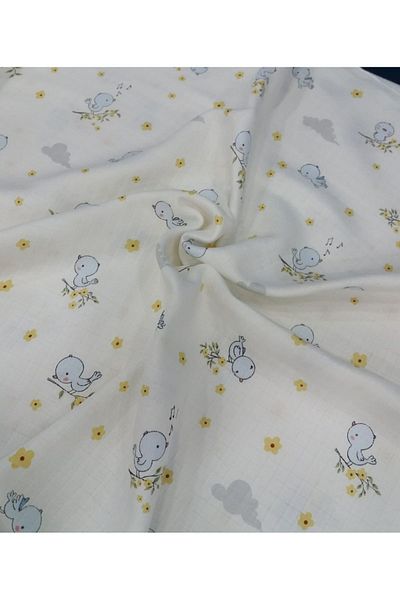 Alpıno MUSLIN COVER 100% COTTON (110 cm*110 cm) BABY BLANKET