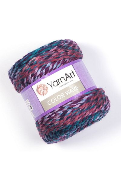 Yarnart Color Wave - Μαρμάρινο Χειροποίητο Νήμα Πλεξίματος Ebruli-116