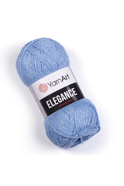 Yarnart Elegance - Glittery Hand Knitted νήμα Baby Blue-107