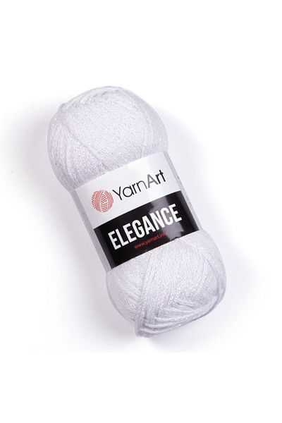 Yarnart Elegance - Ασημί Χειροποίητο Νήμα Πλεξίματος Λευκό-117