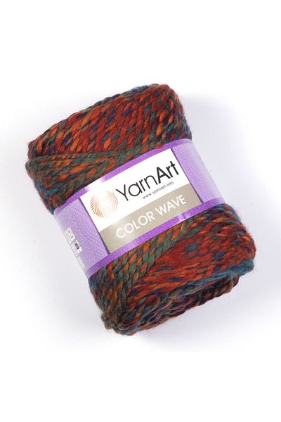 Yarnart Color Wave - Μαρμάρινο Χειροποίητο Νήμα Πλεξίματος Ebruli-110