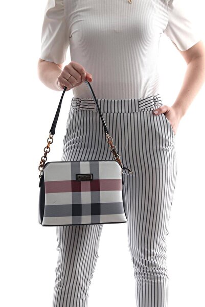 Silver Polo بولو فضي أبيض - حقيبة كتف نسائية Laci NV937