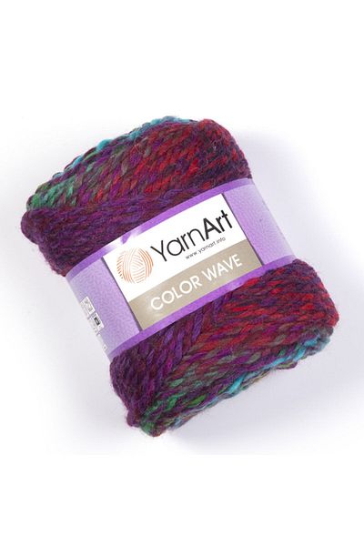 Yarnart Color Wave - Μαρμάρινο Χειροποίητο Πλεκτό Νήμα Ebruli-115