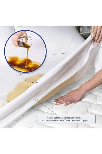 CAQQA Наволочка для наноподушок на блискавці, що захищає від рідини, 2 шт.