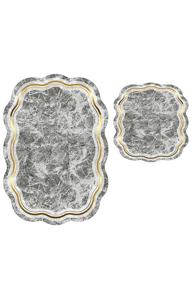 Dekoreko Custom Cut Double Bath Set Nettie Gold