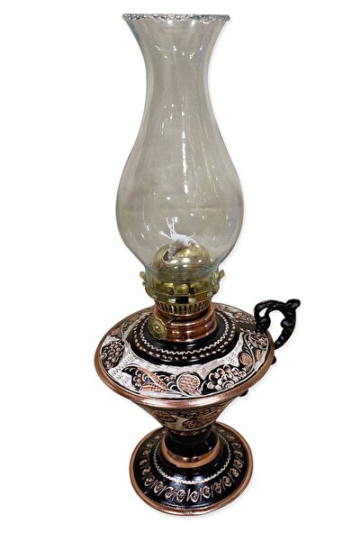 Miray hediyelik Alaaddin Model Işlemeli Bakır Gaz Lambası