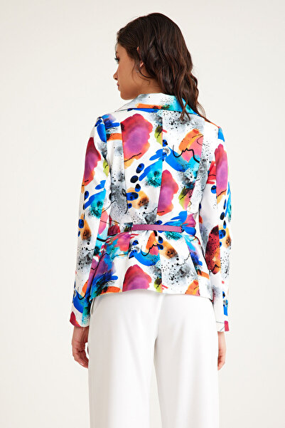 MANGOSTEEN Patterned Belted Women's Jacket
